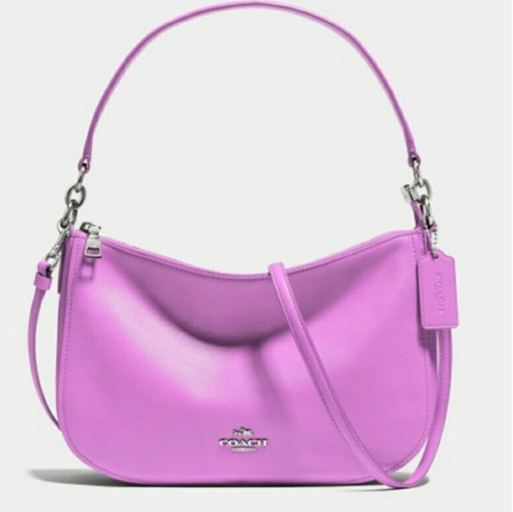 Coach Chelsea Crossbody Bag Luxe Leather Wildflower 2 Straps Cross &Shoulder NWT - Picture 15 of 15